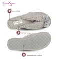 thumbnail image 3 of Jessica Simpson Women's Fluffy Pom Thong House Slide on Slippers with Memory Foam, 3 of 9