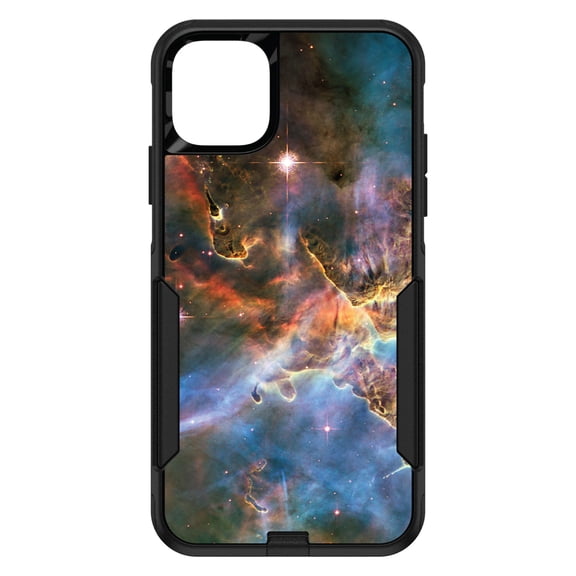 DistinctInk Custom SKIN / DECAL compatible with OtterBox Commuter for iPhone 11 (6.1" Screen) - Blue Pink Orange Carina Nebula - Show Your Love of Astronomy