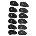 thumbnail image 1 of Cubiertas de Club DYNWAVEMX PU para golf 12pcs Negro, 1 of 8
