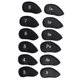 thumbnail image 1 of 12 Unidades Cuero Golf De Hierro Headcover Conjunto De Protección De Hierro, A Prueba De Polvo, Impermeable Cola Fundas para cabezas de palos de golf, 1 of 8