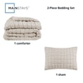thumbnail image 7 of Mainstays 2-Piece Seersucker Comforter Set, Stone, Twin/TXL, All Ages, Unisex, 7 of 7
