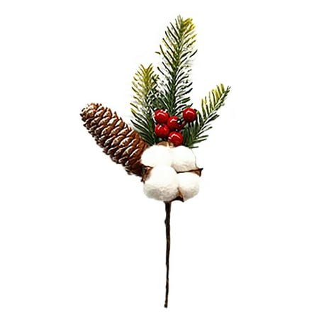 

Suaya Clearance Sale Christmas Decor Cuttings Needles Flower Branch Accessories Holiday Decoration Simulation Plant Red Fruit Berry Christmas Decorations Christmas Tree Decorations