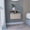 Gray, variant on Inspired 12"h Nightstand With 2 Shelf, Single Drawer, Beige, Wall Mounted Beige Look,