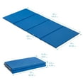 thumbnail image 3 of ECR4Kids Everyday Folding Rest Time Mat, 4-Section, 5/8in, Sleeping Pad, Blue/Grey, 5-Pack, 3 of 10