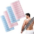 thumbnail image 1 of Exfoliating Shower Towel, 2026 New Shower Towel, Rip-Resistant Exfoliating Washcloth, Long Washcloth Back Body Scrubber for Men & Women, Machine Washable & Quick-Dry (4pcs-A),1, 1 of 7