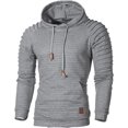 thumbnail image 1 of Sexyshine Otoño Invierno Casual Manga Larga Cuello Embudo Cuadros Jacquard Jersey Con Capucha Top Sudadera Sudaderas, 1 of 4