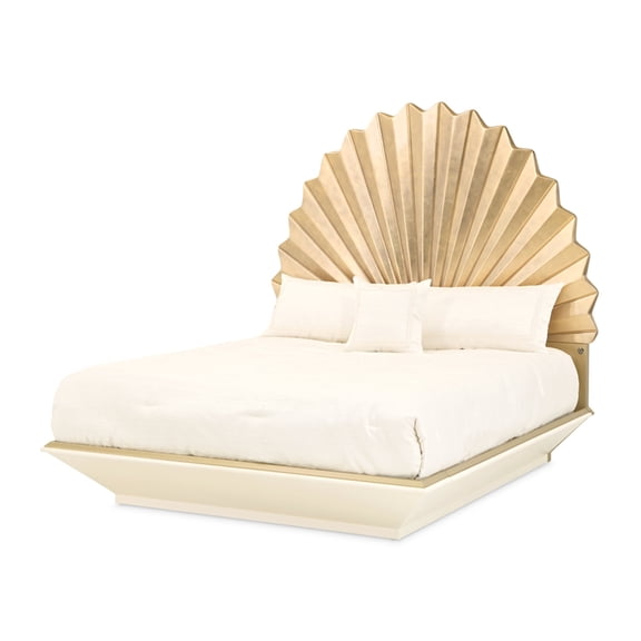 Fantosini King Fan Bed - Gold Leaf