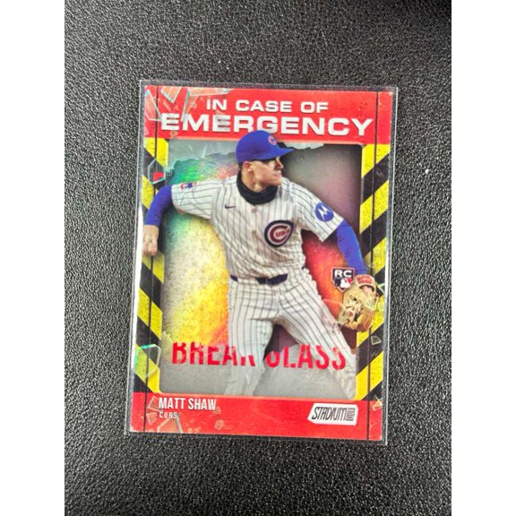 2025 Topps Stadium Club Matt Shaw ICE-22 RC Chicago Cubs Baseball Card