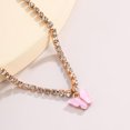 thumbnail image 3 of Shisuyan Foot Chain Rhinestone Anklet Jewelry Pink Alloy 4Pcs 8.7x0.8In, 3 of 8