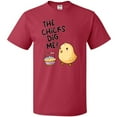 thumbnail image 3 of Inktastic The Chicks Dig Me Easter Baby Chick with Basket and Eggs T-Shirt, 3 of 5