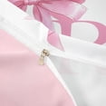thumbnail image 4 of Erosebridal Girls Pink Bow Duvet Cover Set, R Letter Bedding Full, Princess Style Bedroom Decor, Pink Reversible 3pcs, 1 Duvet Cover and 2 Pillowcases (No Comforter), 4 of 6