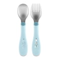 thumbnail image 1 of Chicco Set de Cubiertos Inoxidables Azul 18M+, 1 of 6