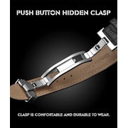 GUANQIN Tonneau Skeleton Tourbillon Automatic Mechanical Men Wrist Watch Business Classic Dress Stainless Steel Leather Sapphire Crystal Waterproof Self-Winding Clock