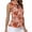 A, variant on Printed Collar Zip Front Tank Top Sleeveless Casual Blouse for Year-Round Wear Women's Fashion Top Style C L