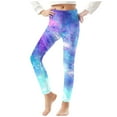 thumbnail image 2 of Odeerbi 3-8 Años Leggings Niñas Estampado Cielo Estrellado Mallas Elásticas Pantalones Verano Starlit Cintura Alta Suave Pantys, 2 of 5