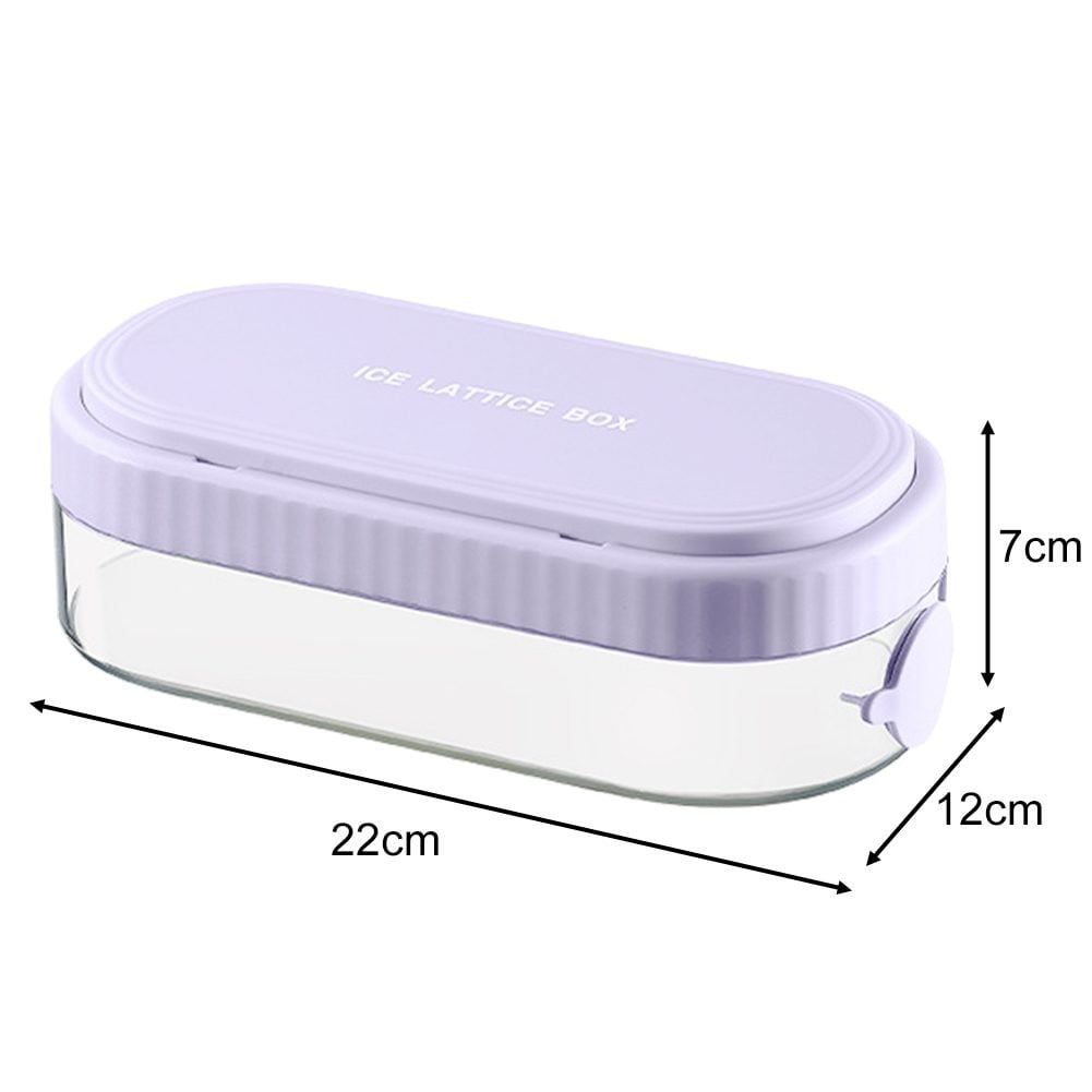 AFQH 8Grid Portable Ice Tray Silicone Press Type Ice for Cube Tray DIY Ice Maker