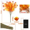 thumbnail image 2 of 12PCS Fall Artificial Flowers UV Resistant Plants Fall Decorations, Faux Plastic Eucalyptus Greenery Shrubs Fake Plant Autumn Indoor Outdoor Home Fireplace Garden Thanksgiving Decor(Color Mix), 2 of 5