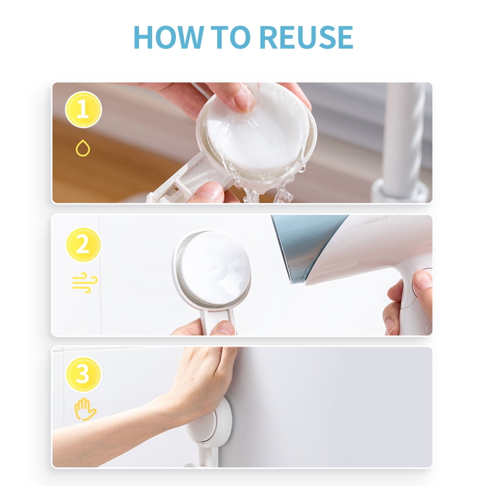 Mainstays Powerful Removable and Reusable Vacuum Suction Cup Hooks-2PK, White