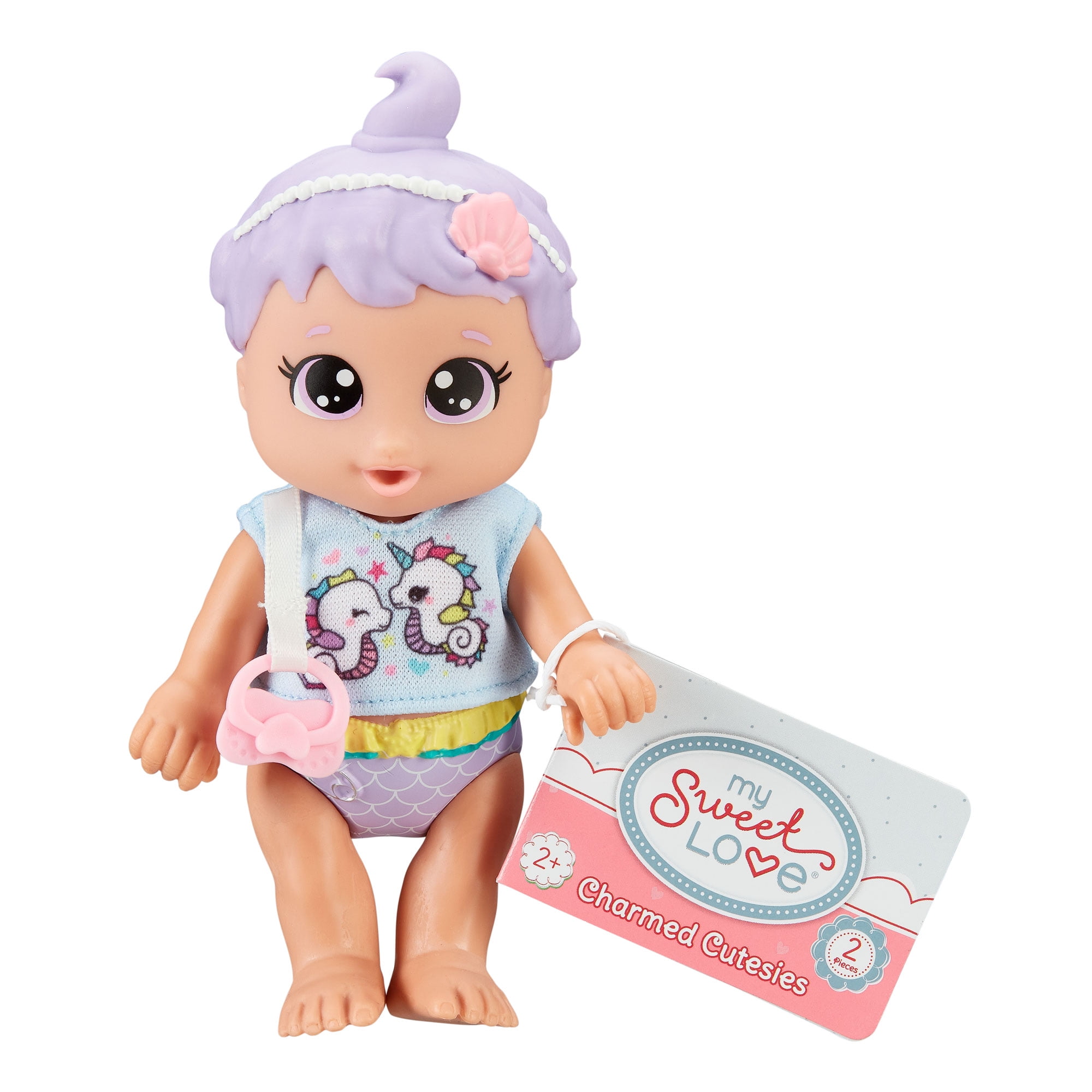 My Sweet Baby Poupée à breloques tenue magique changeant de couleur Violet