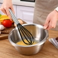 thumbnail image 5 of Stainless Steel Manual Egg Beater Whisk with Silicone Handle Handheld Cream Whipper Egg for Baking Cooking Pancakes Sauces Dishwasher Safe 5.3x20.5cm, 5 of 5