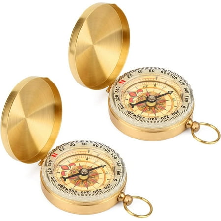 Compass Pocket Brass Watch Style Military Army Outdoor Camping