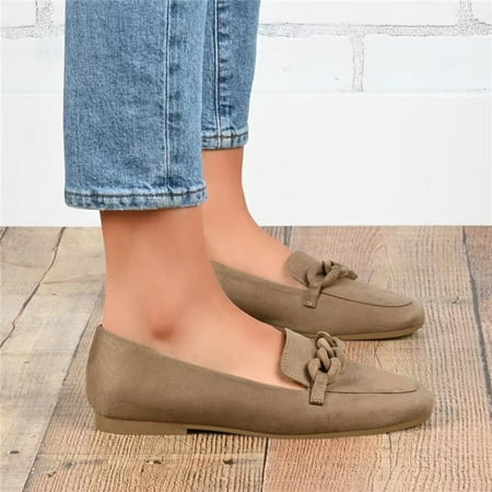 

Alueeu Women s Flats Shoes Ladies Fashion Flat Snake Print Low Heel Shallow Mouth Breathable Casual Shoes