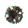 thumbnail image 1 of Yuarrent Guirnalda de pared de Navidad de 30 cm, decoración de flores artificiales, fiesta, oficina Kits de decoración para fiestas lazo, 1 of 6
