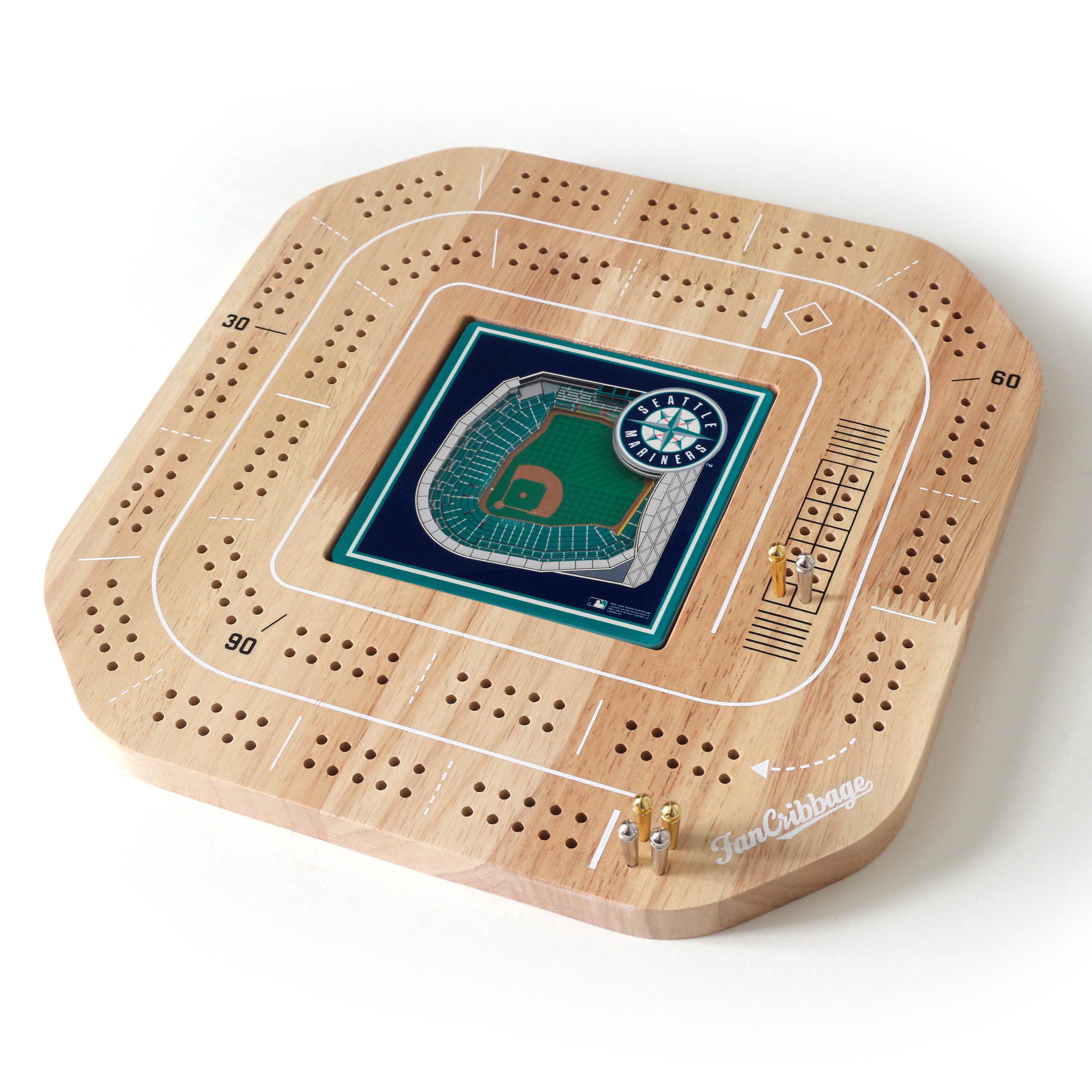 YouTheFan MLB Seattle Mariners Stadiumview Cribbage