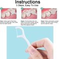 thumbnail image 4 of Hilo dental, 200 piezas de hilo dental, palitos de hilo dental Desechables Hilo de limpieza bucal Hilos dentales, para el cuidado bucal, limpieza de dientes JAMW Sencillez, 4 of 5