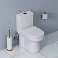 thumbnail image 2 of HOROW Small One Piece Toilets w/ Seat High Short Compact Bathroom Commode Water Closet 12'' Rough-in, 2 of 12