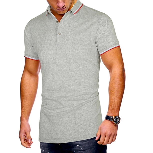 SAYOO Camisetas casuales de manga corta para hombres SAYOO moda