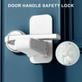 thumbnail image 5 of Door Handle Lock – 1.38x2.76in, Safety Lock for Knobs & Drawers, No Drill Transparent Adhesive Easy Install Pet Proof Home Security for Parents, 5 of 6