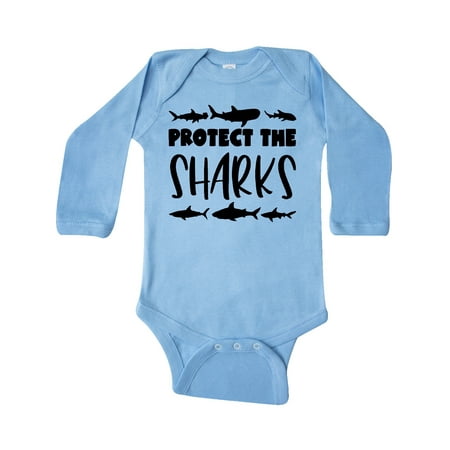 

Inktastic Protect the Sharks Gift Baby Boy or Baby Girl Long Sleeve Bodysuit