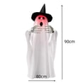 thumbnail image 6 of Halloween Wizard Hat Ghost Ornament, Hanging Luminous Ghost Decor with LED Light for Porch Tree Party (11.81x7.87x3.94in), 6 of 6