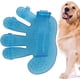thumbnail image 4 of Guantes de aseo para perros, cepillo de aseo para mascotas, guante de cepillo suave para desenredar con correa ajustable para peinar el cabello (azul) JAMW Sencillez, 4 of 5