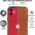 thumbnail image 2 of PeakDrop Compatible with iPhone 11 Case, Clear Full Body Protective Case Transparent Cover for iPhone 11 (2X Glass Screen Protector Included) - Red, 2 of 7
