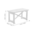 thumbnail image 4 of Table de Maison de Poupée Extérieure Mini Table de Patio Accessoire Miniature Table en Bois, 4 of 8