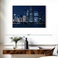 thumbnail image 3 of Elephant Stock Bright Downtown Chicago Wall Art - Horizontal Canvas Wall Art - Living Room Wall Decor - City Canvas - Blue And Beige Decor - 36" x 24", 3 of 8