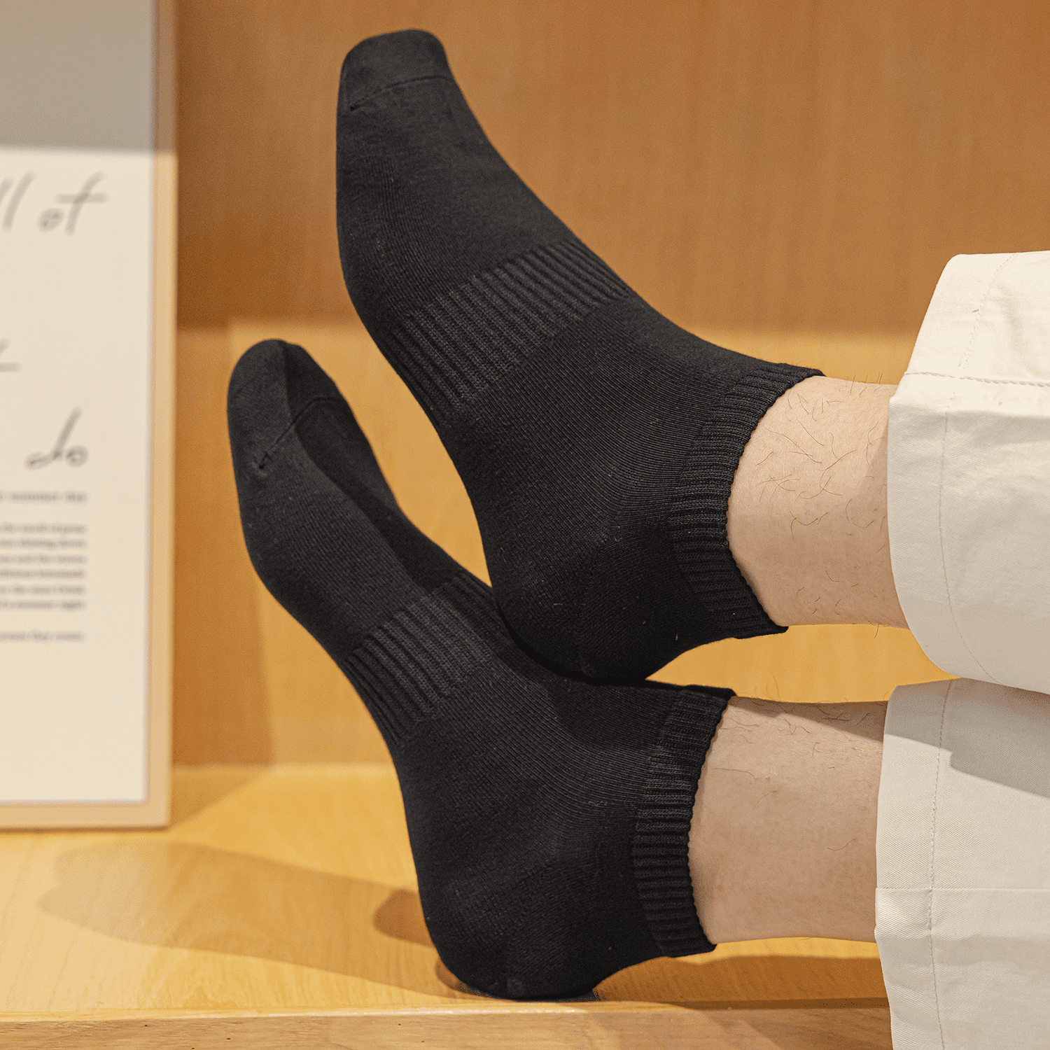 Sookeceks 6 Pairs Ankle Socks for Men Breathable Cotton Socks Anti Slip Low Cut Soft Casual Socks Size 7-11