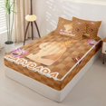 thumbnail image 2 of Homewish Cute Capybara Axolotl Kid Zipper Full Size Comforter Sets with Fitted Sheet and 2 Pillowcases, Brown Buffalo Zipper Bedding Set, Gray Reversible, 4 Pieces, 2 of 6