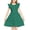 Dark Green, variant on Arshiner Girls Dress Sweet Casual Flutter Sleeve A-Line Button Down Sundress Casual Midi Dresses