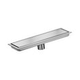 thumbnail image 5 of 1 Piece Rectangular Floor Drain Stainless Steel Removable Filter Fast Drainage for Bathroom Kitchen Shower, 5 of 9