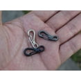 thumbnail image 3 of 10 piezas Mini hebilla de resorte mochila hebilla llavero, accesorios de llave de Metal negro plata JFHHH pequeña, 3 of 5