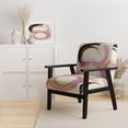 thumbnail image 2 of Designart "Modern Fluid Gold And Pink I" Upholstered Modern & Contemporary Accent Chair and Abstract Arm Chair - Multiple Color & Pattern, 2 of 7