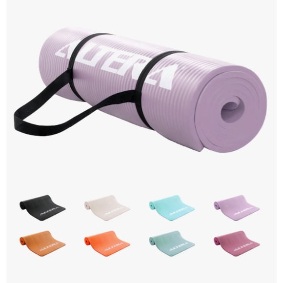 Tapete Ejercicio Altera Yoga Mat 10mm Grueso Pilates Modelo Lila