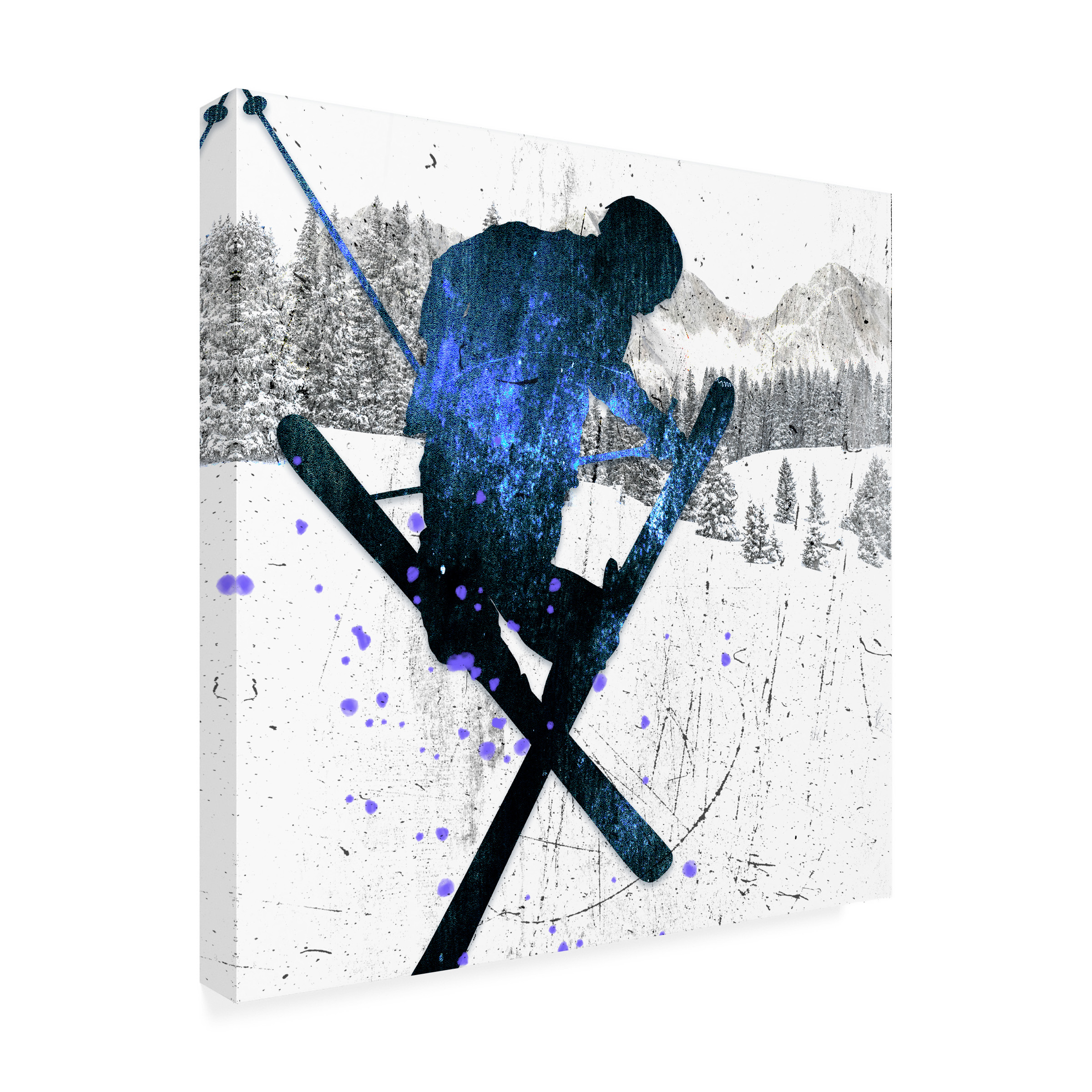 LightBoxJournal 'Extreme Skier 04' Canvas Art
