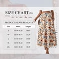thumbnail image 2 of TEMOFON Womens High Waist Pleated Maxi Long Skirt Floral Swing Skirt Boho Beach Vacation Skirts with Pockets, 2 of 8