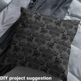 thumbnail image 2 of Manfei Boho Damask Fabric by the Yard (2 Yards), Chic Floral Flower Decorative Fabric by the Yard, Black Gray, 2 of 6
