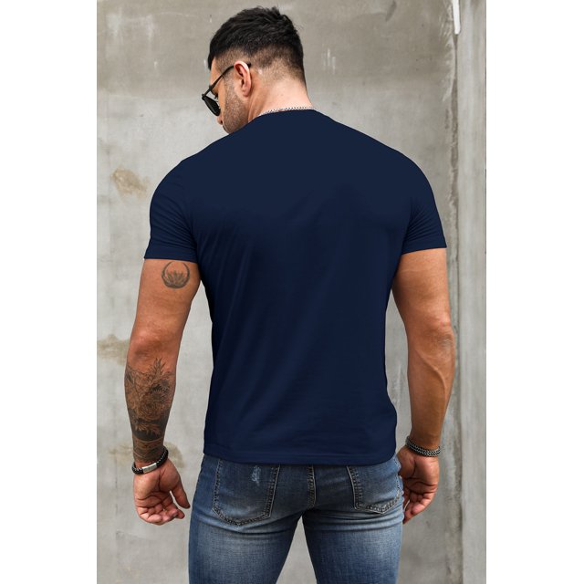 ABPHQTO Camiseta para hombre con gráfico de la bandera estadounidense Blue Freedom para hombre