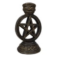 thumbnail image 6 of Celtic Witchcraft Wicca Sacred Pentagram Circle Backflow Incense Burner Figurine, 6 of 10